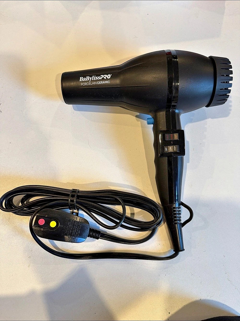 BaBylissPRO Porcelain Ceramic 2800 Hair Dryer Black NWOB